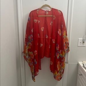 🌺❤️🔥Vintage Sheer Red Floral Kimono Shawl
Boho Festival add a Goddess Layer✨🌿